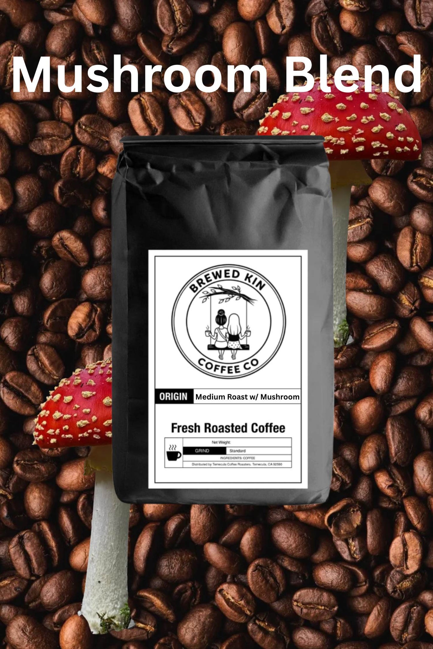 Coffee with Mushrooms Medium Roast